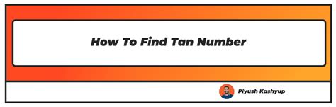 how to find tan number of company.